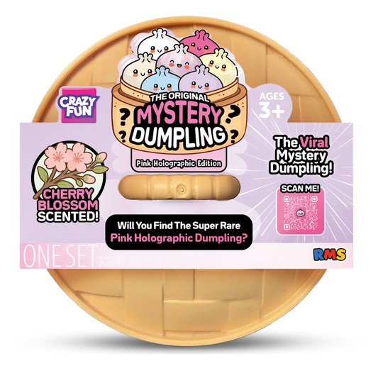 Crazy Fun® Mystery Dumpling Pink Holographic Edition Set -Cherry Blossom Scented