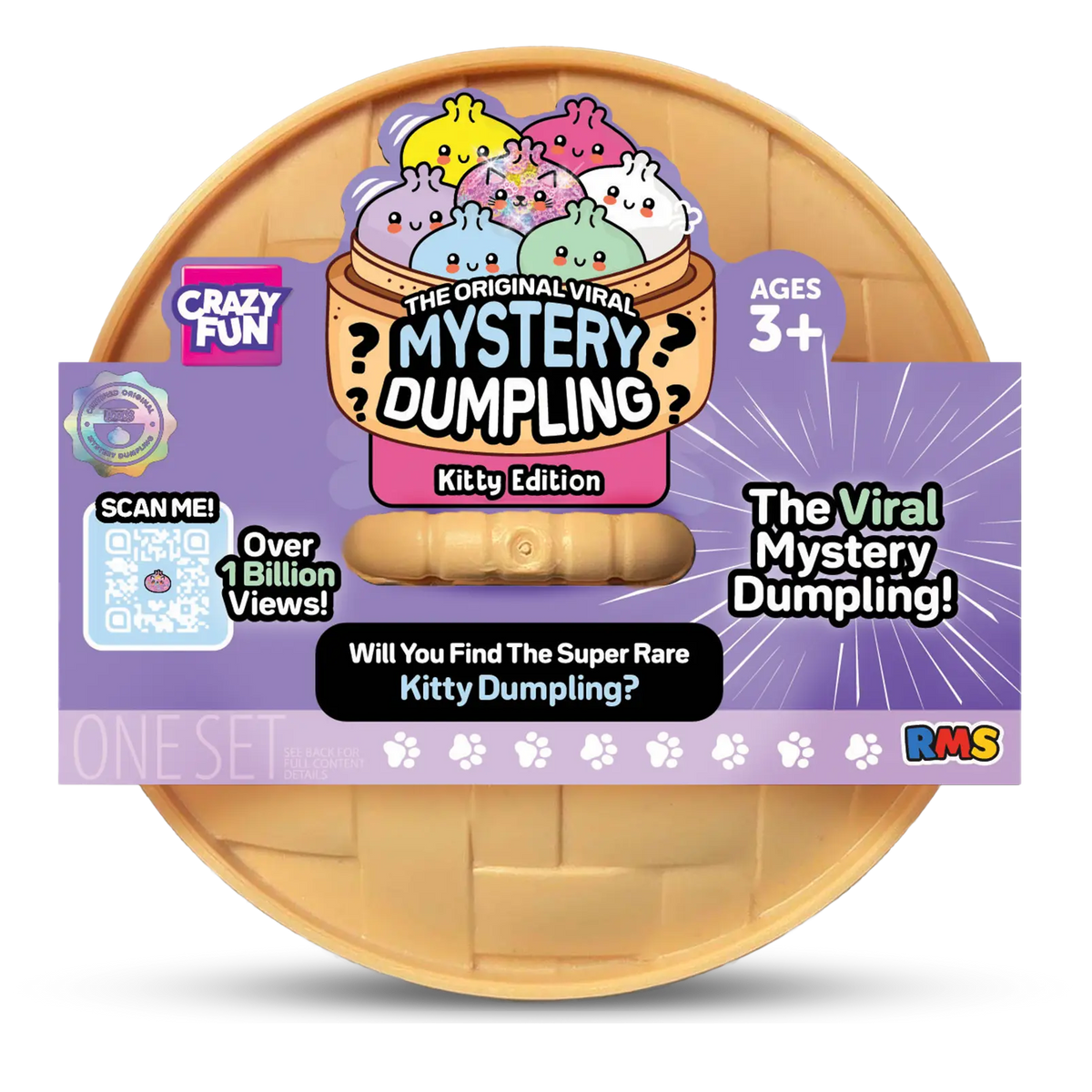 Crazy Fun RMS The Original Mystery Squishy Dumpling -KITTY EDITION