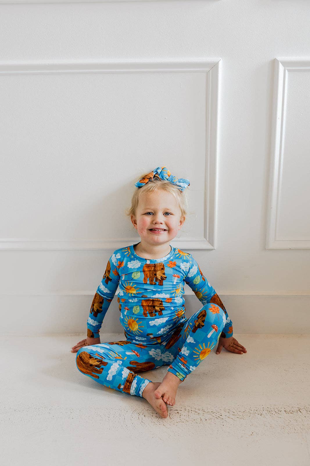 BEAR-Y BLUE SKIES DREAM BOW HAIR CLIPS: OS