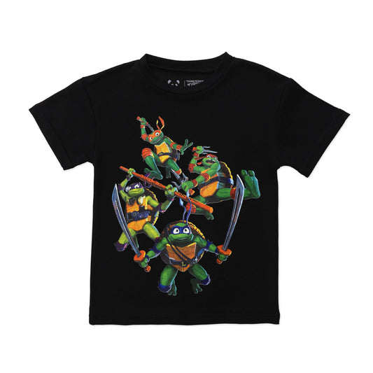 Teenage Mutant Ninja Turtle Mutant Mayhem Obsidian Black Bamboo Terry Daywear T-Shirt