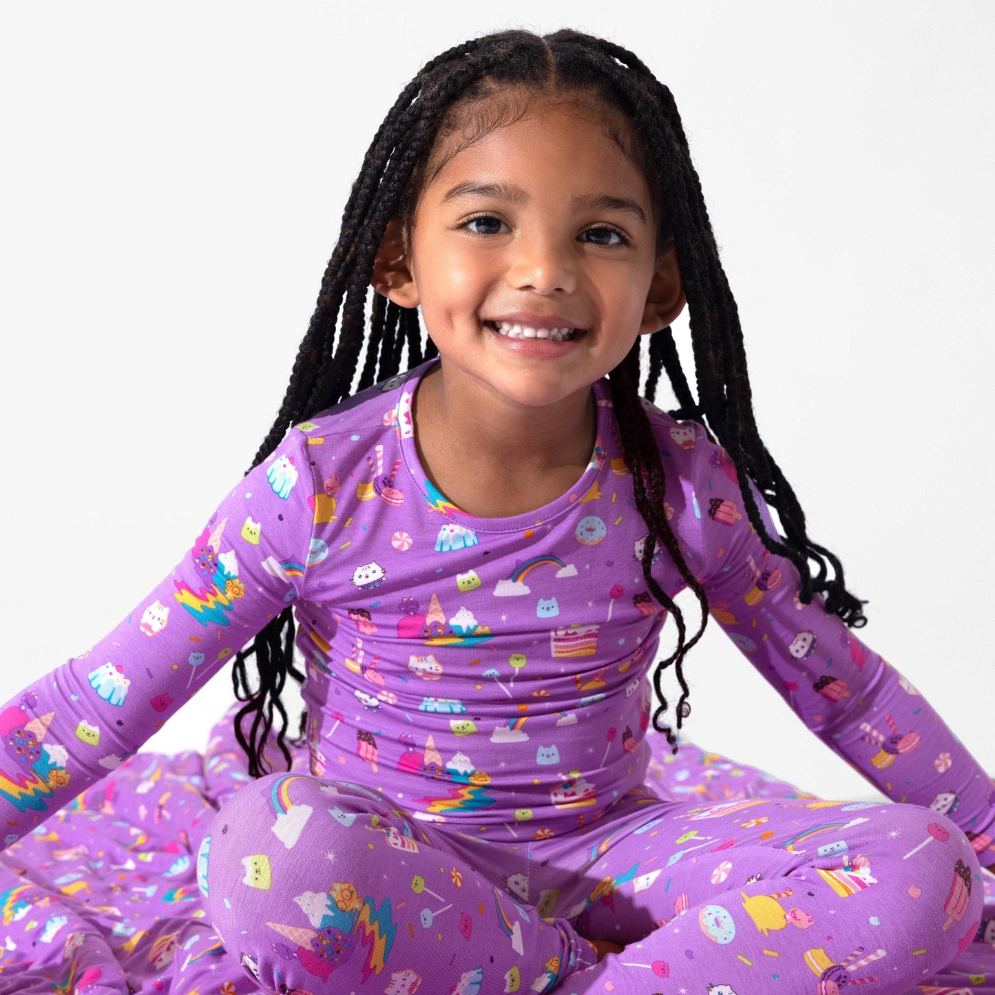 Gabby's Dollhouse: Sweet Treats Bamboo Sherpa Blanket: 45 x 60 in