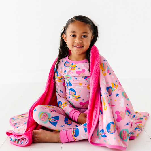 Cozy & Courageous Plush Blanket: One Size