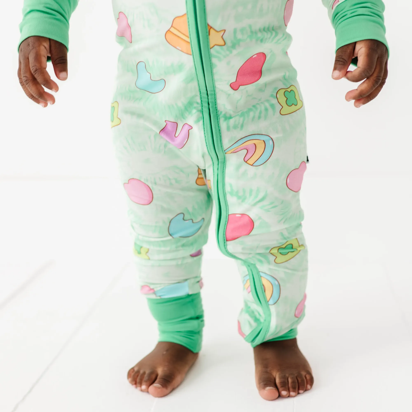 St. Patrick's Convertible Footies: 2T