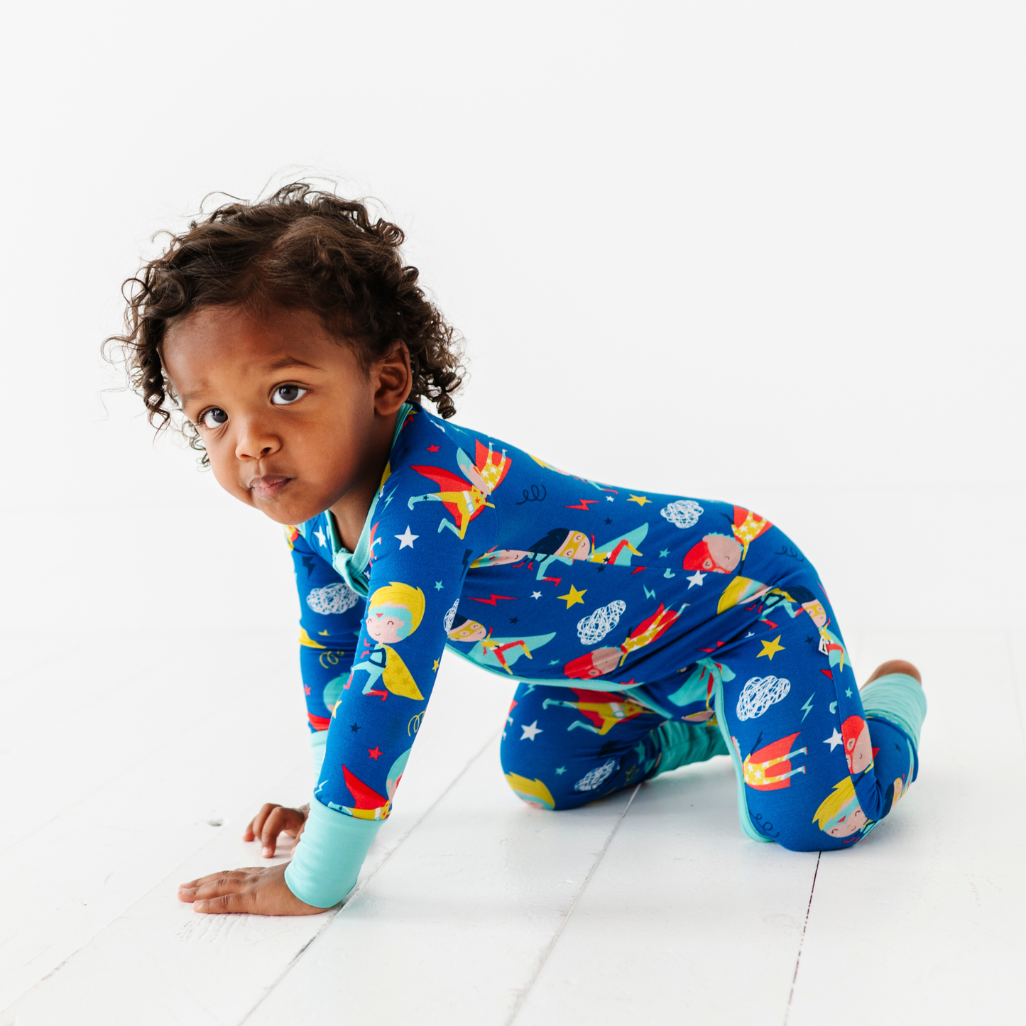 Cozy & Courageous Superhero Convertible Footie: 6-12 Months