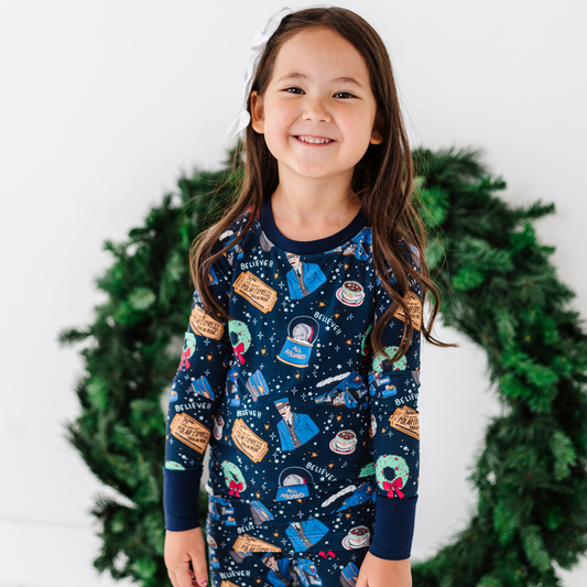 Hot Cocoa Express Kids Pajamas: 7/8Y