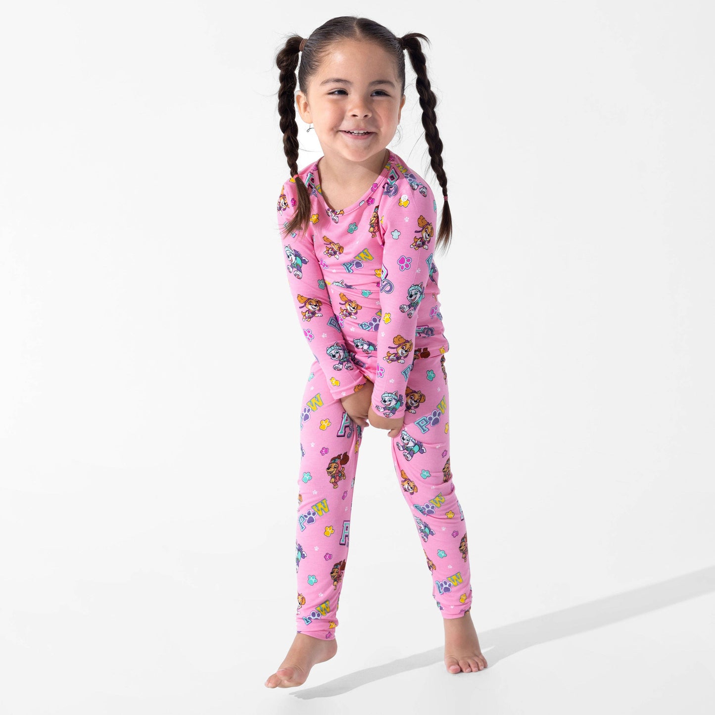 PAW Patrol: Varsity Pink Bamboo Kids Pajamas