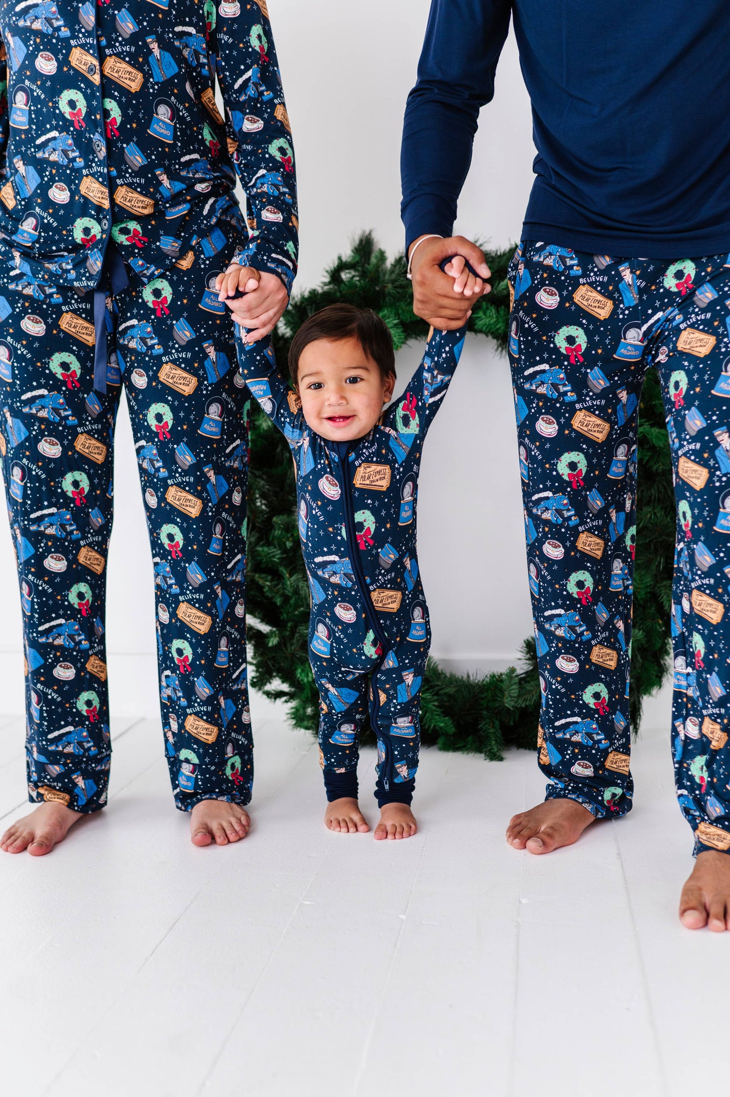 Hot Cocoa Express Convertible Footies: 18-24 Months