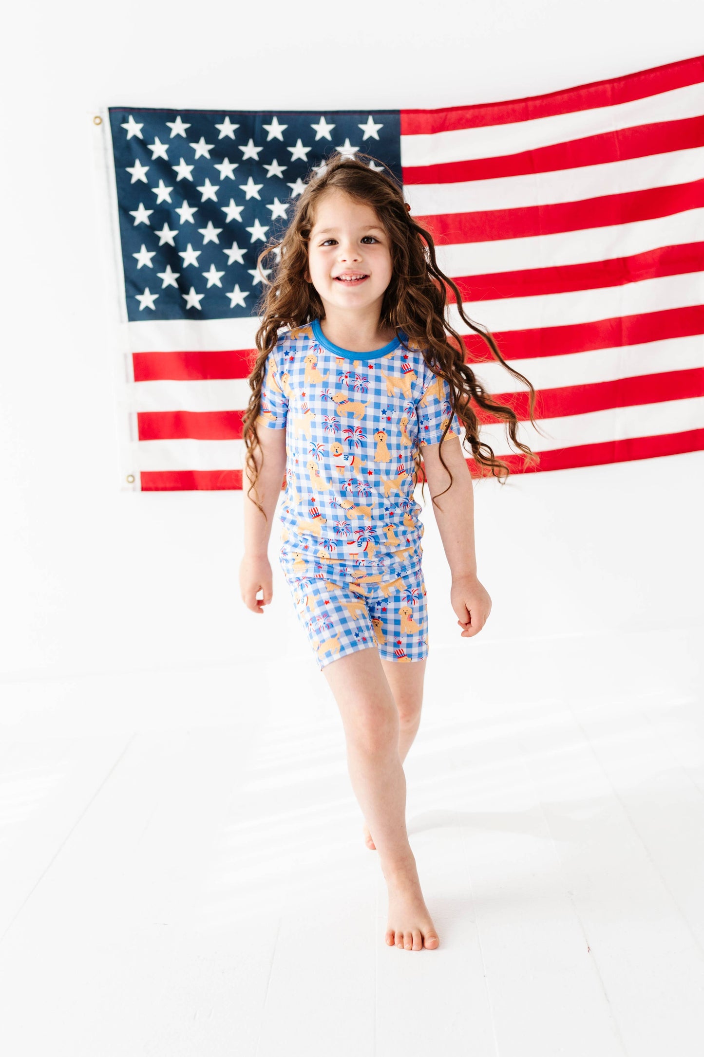 Yankee Doodle Doggie Kids Short Pajamas