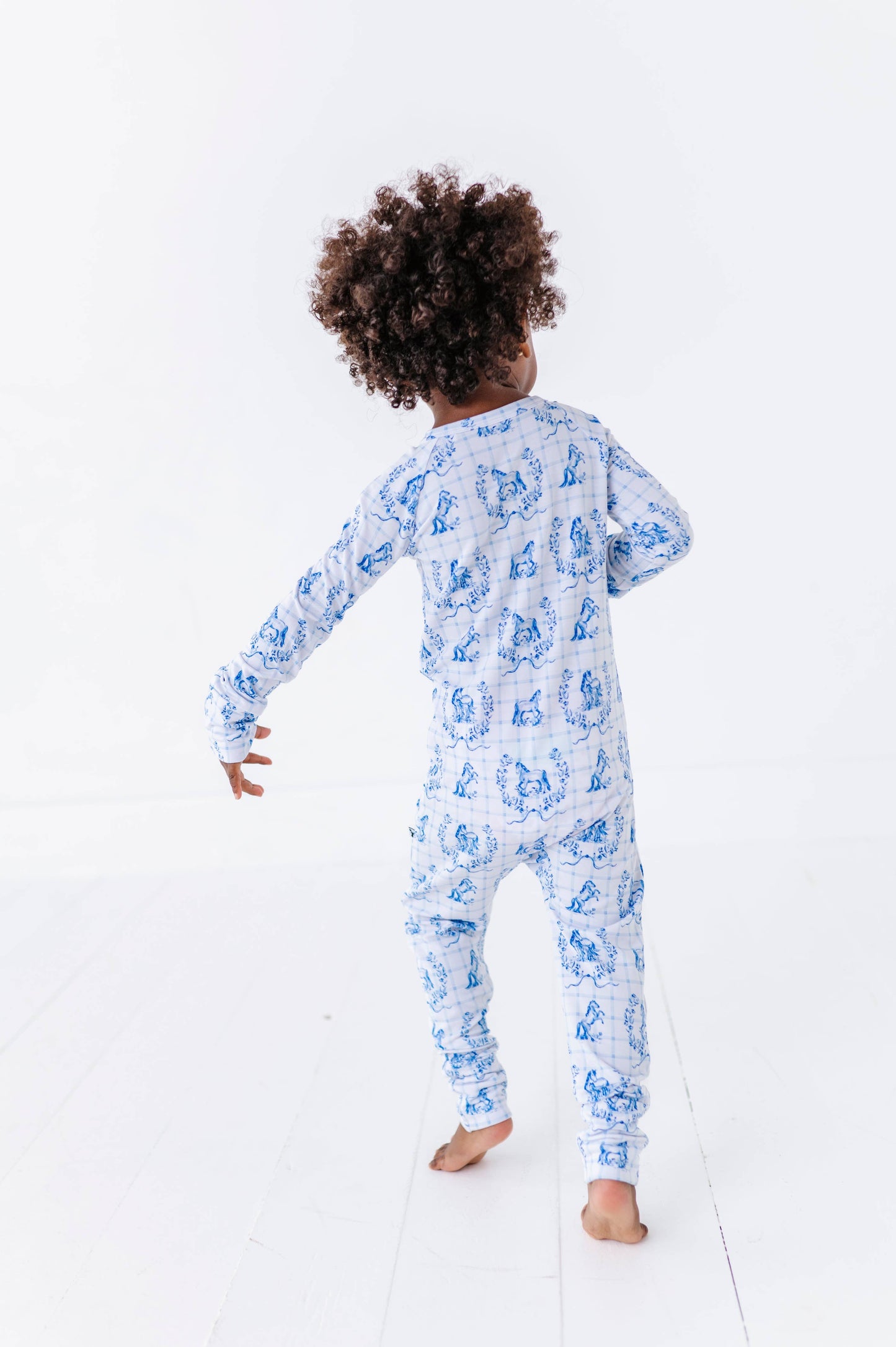 Blue Pony Club Convertible Footie