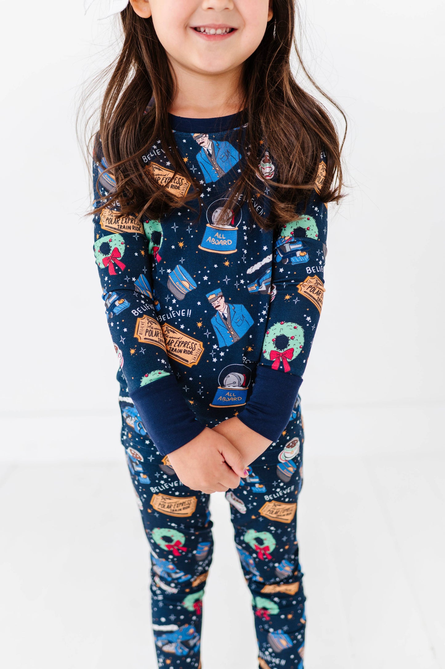 Hot Cocoa Express Kids Pajamas: 7/8Y