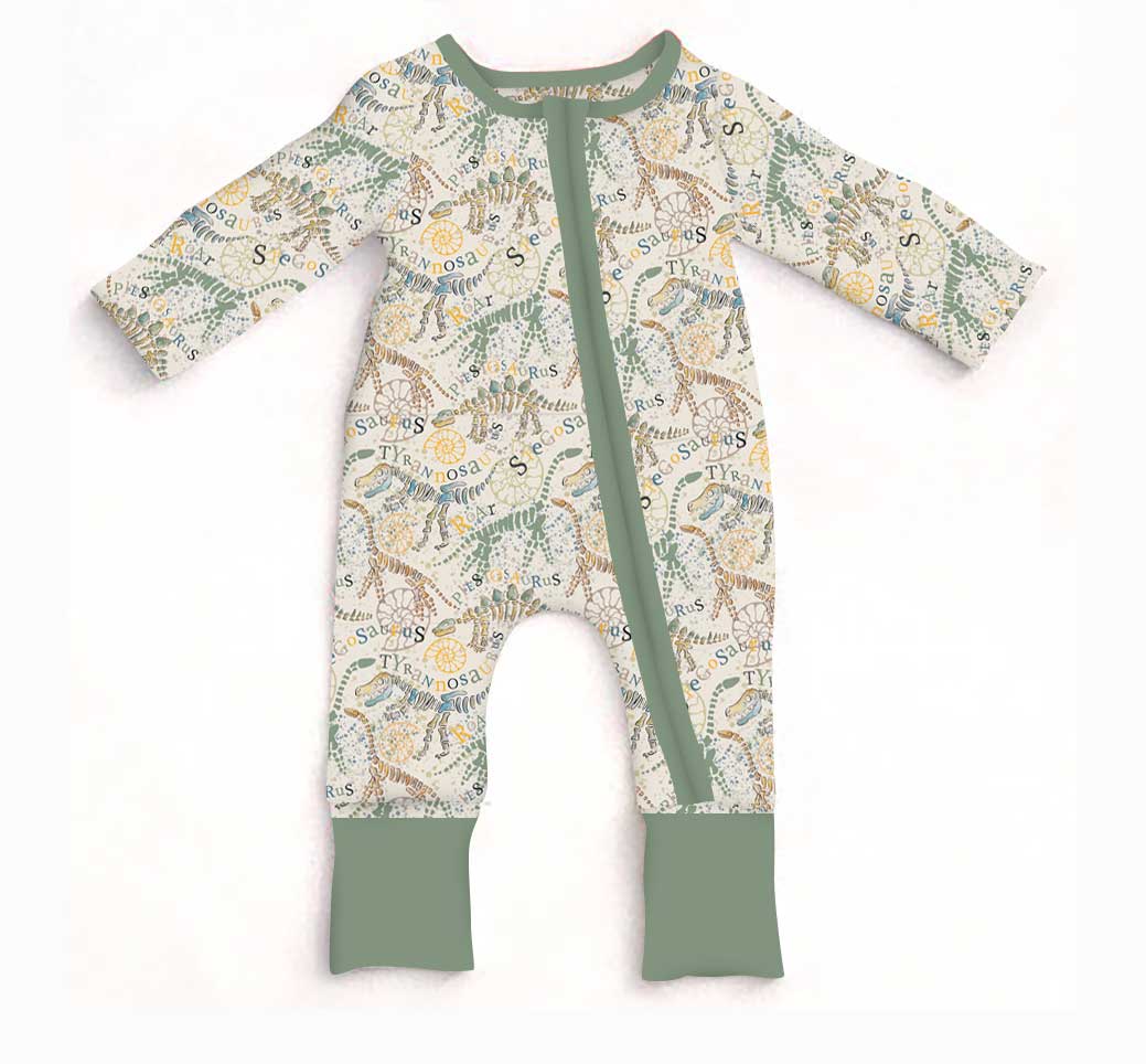 Bamboo (Connor) Zippy Romper- FAN FAVORITES DIGGIN FOR DINOS