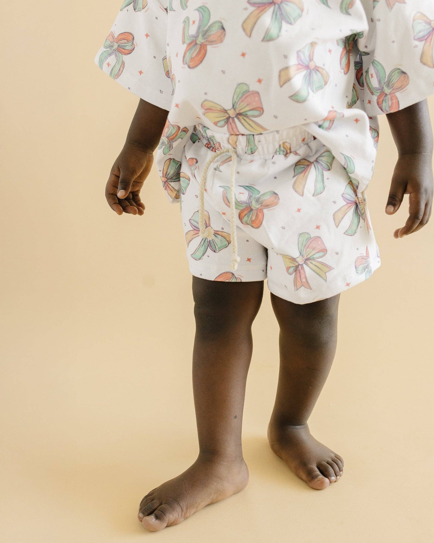 Baby & Kids Shorts Set | Happy Bows: 4T