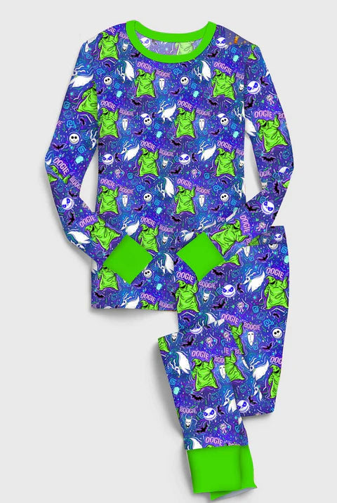 Bamboo (Willow) Long Sleeve Lounge Set- VERY SCARY BOOGIE MONSTER
