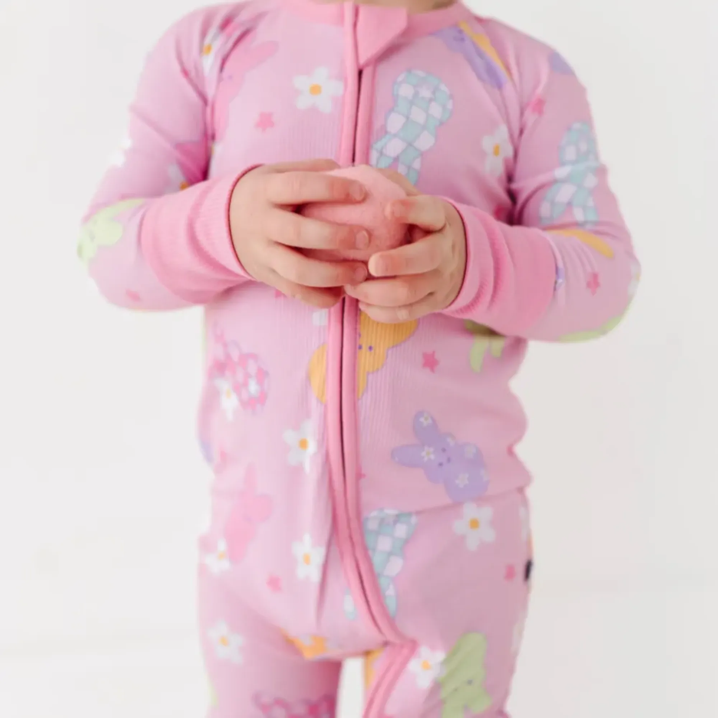 For Peeps Sake Convertible Footie- Ribbed: 18-24 Months