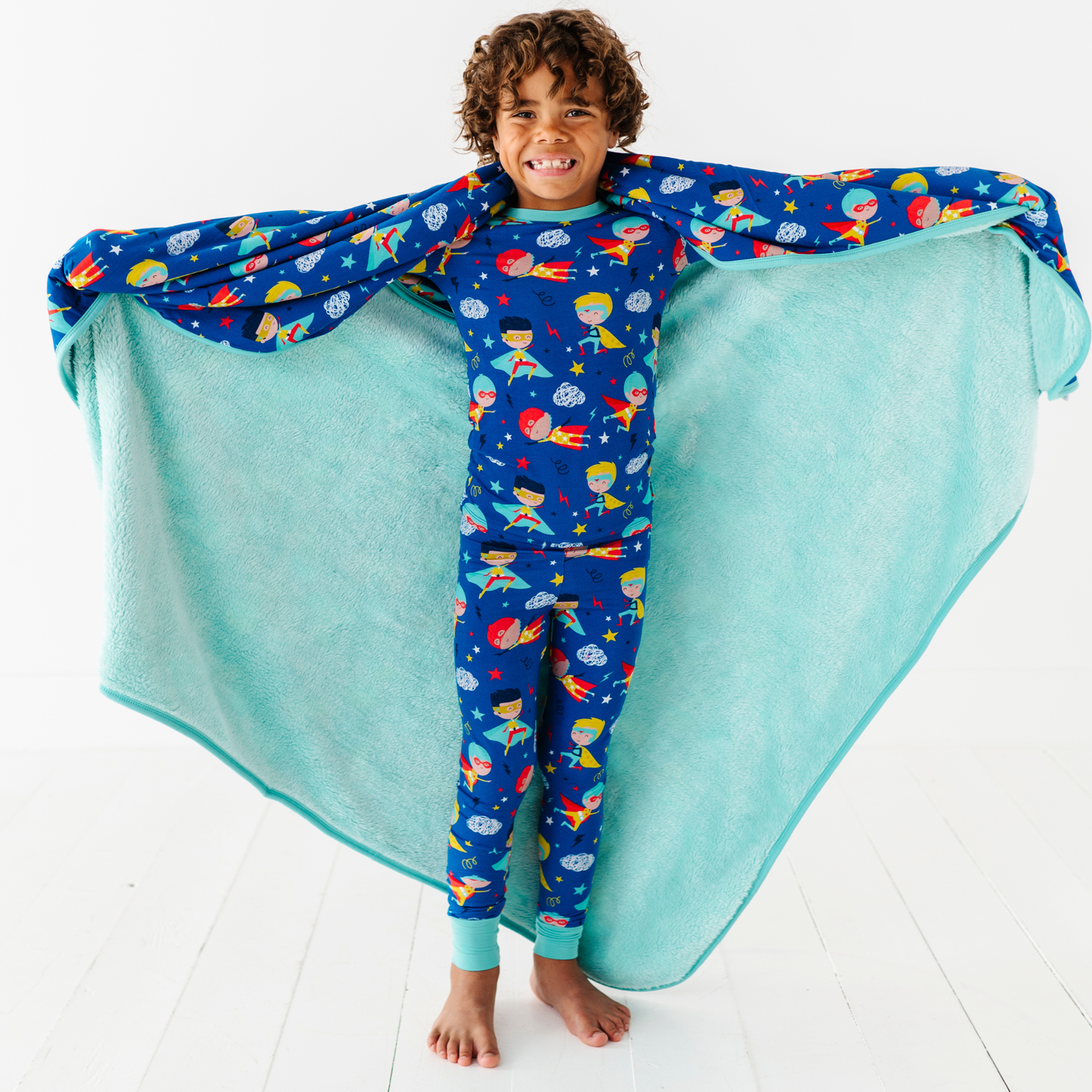 Cozy & Courageous Superhero Plush Blanket: One Size