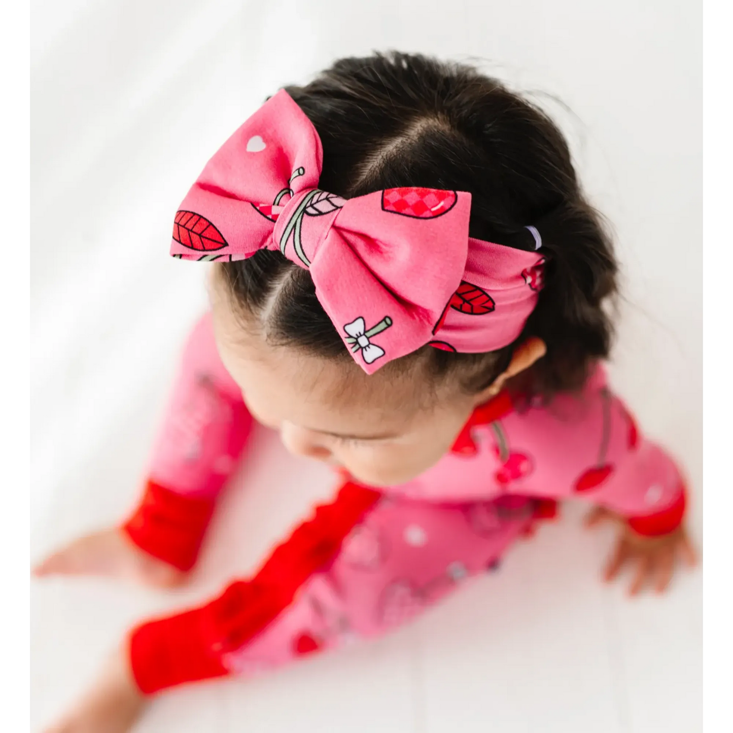 Cherry Convertible Footies with Ruffle