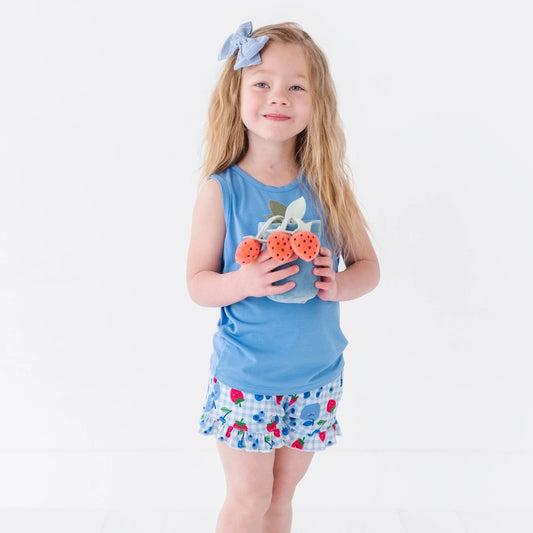 Tank & Short Set for Toddler/Kids- BERRY PATRIOTIC
