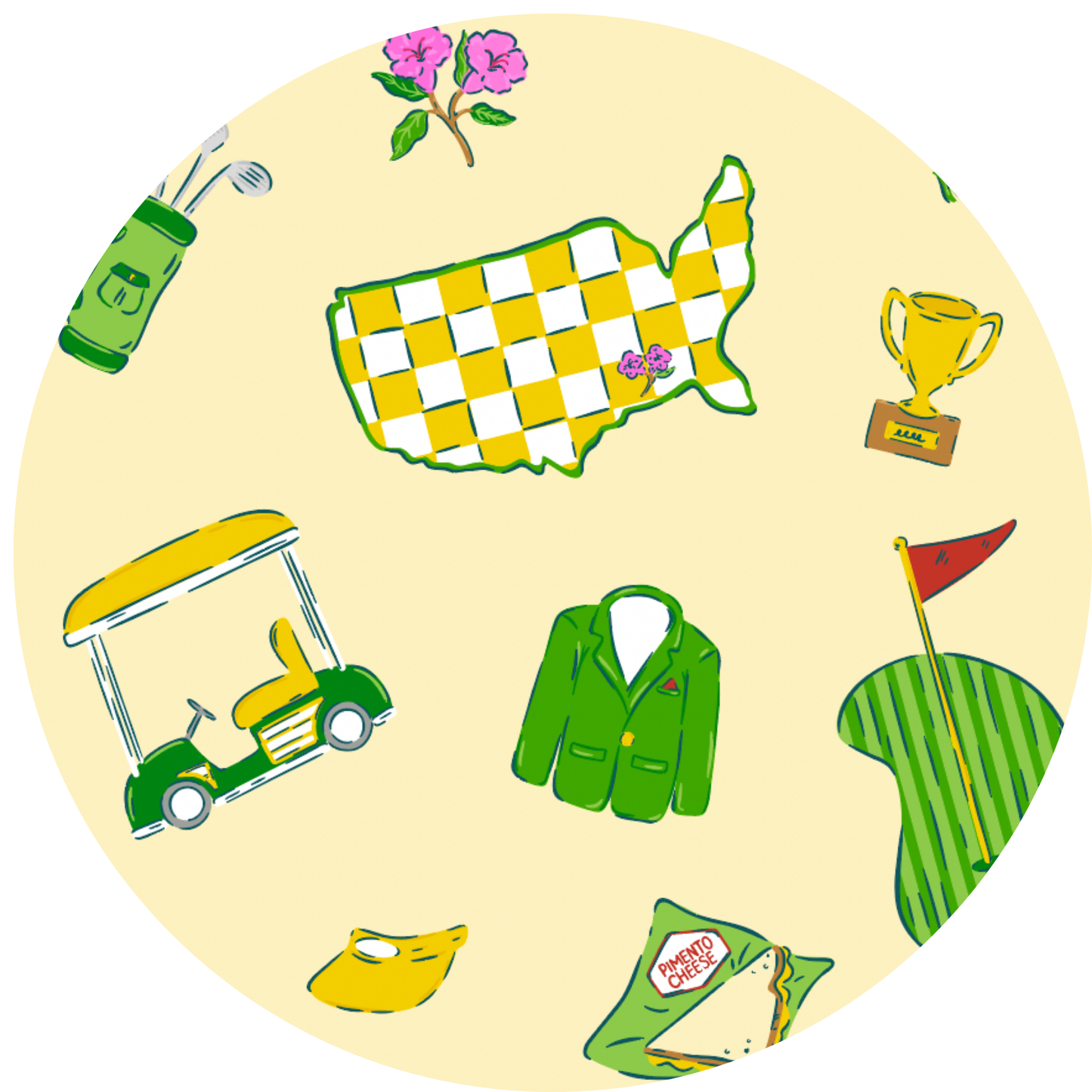 2025 Masters- Dreaming of a Green Jacket Mama Luxe Lounge Set