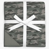 3 Layer Bamboo Blanket- LARGE QUILTED 60X80 -YOU HAD ME AT CAMO
