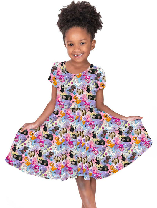 Bamboo Twirl Dress- DAZZLING DUOS PURRFECT CATS