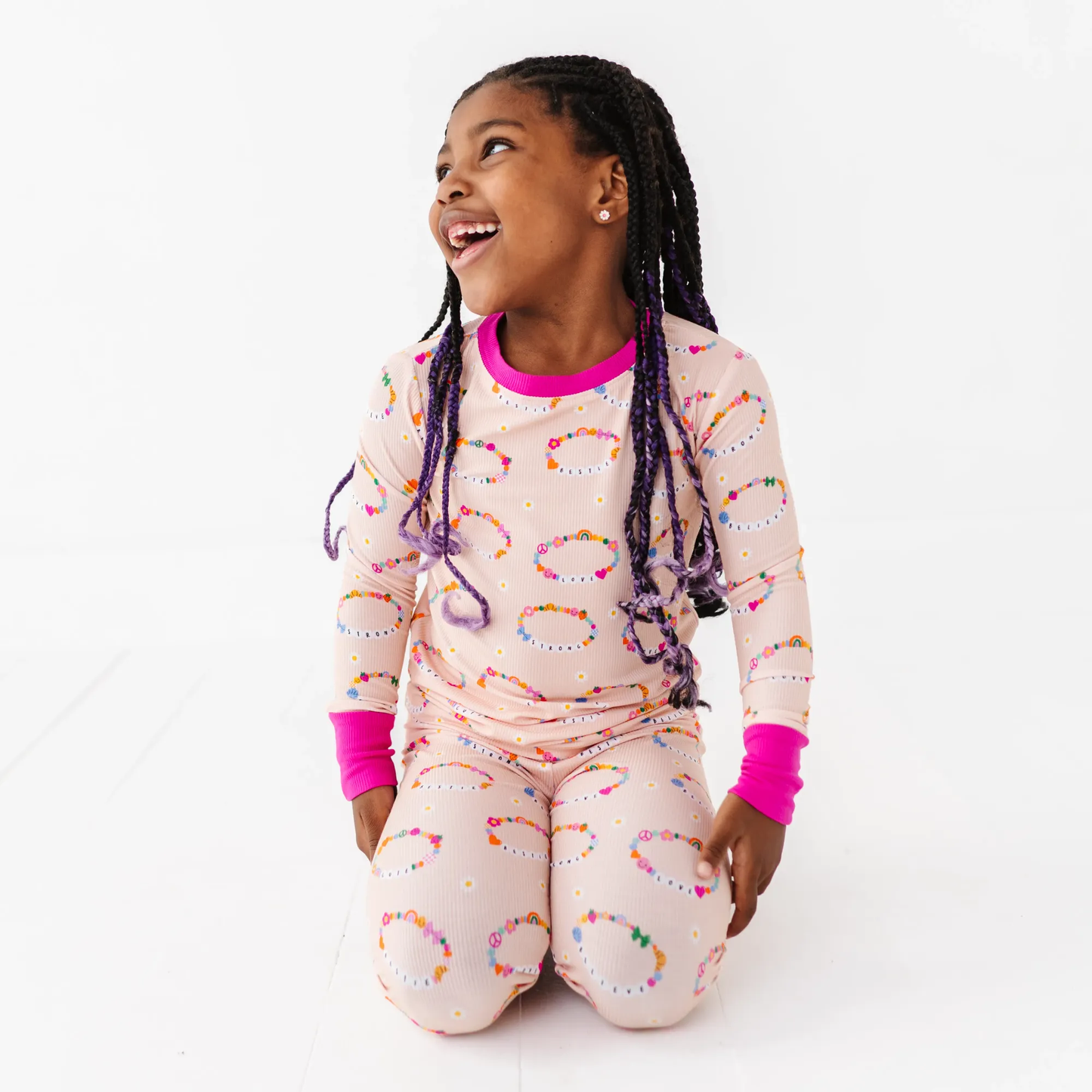 In My Bestie Era Ribbed Toddler/Big Kid Pajamas