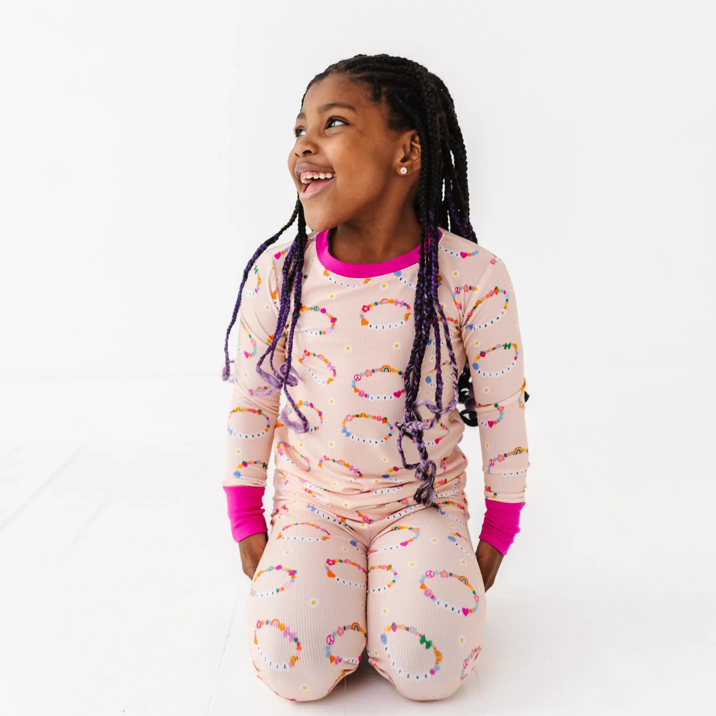 In My Bestie Era Ribbed Toddler/Big Kid Pajamas