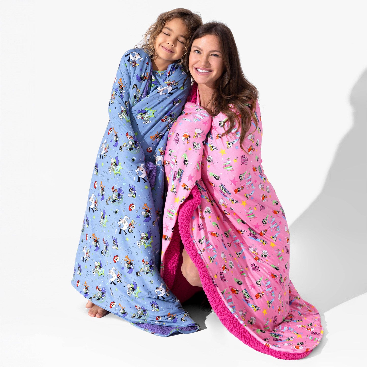 Powerpuff Girls Saving Bedtime Bamboo Sherpa Blanket: 45 x 60 in