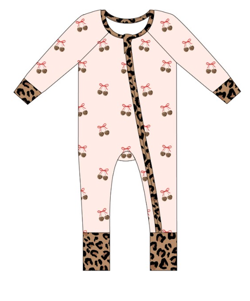 Leopard Love Convertible Footies: Newborn