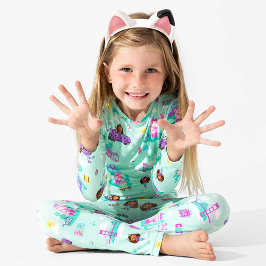 Gabby's Dollhouse: Cat Francisco Bamboo Kids Pajamas: 9/10Y