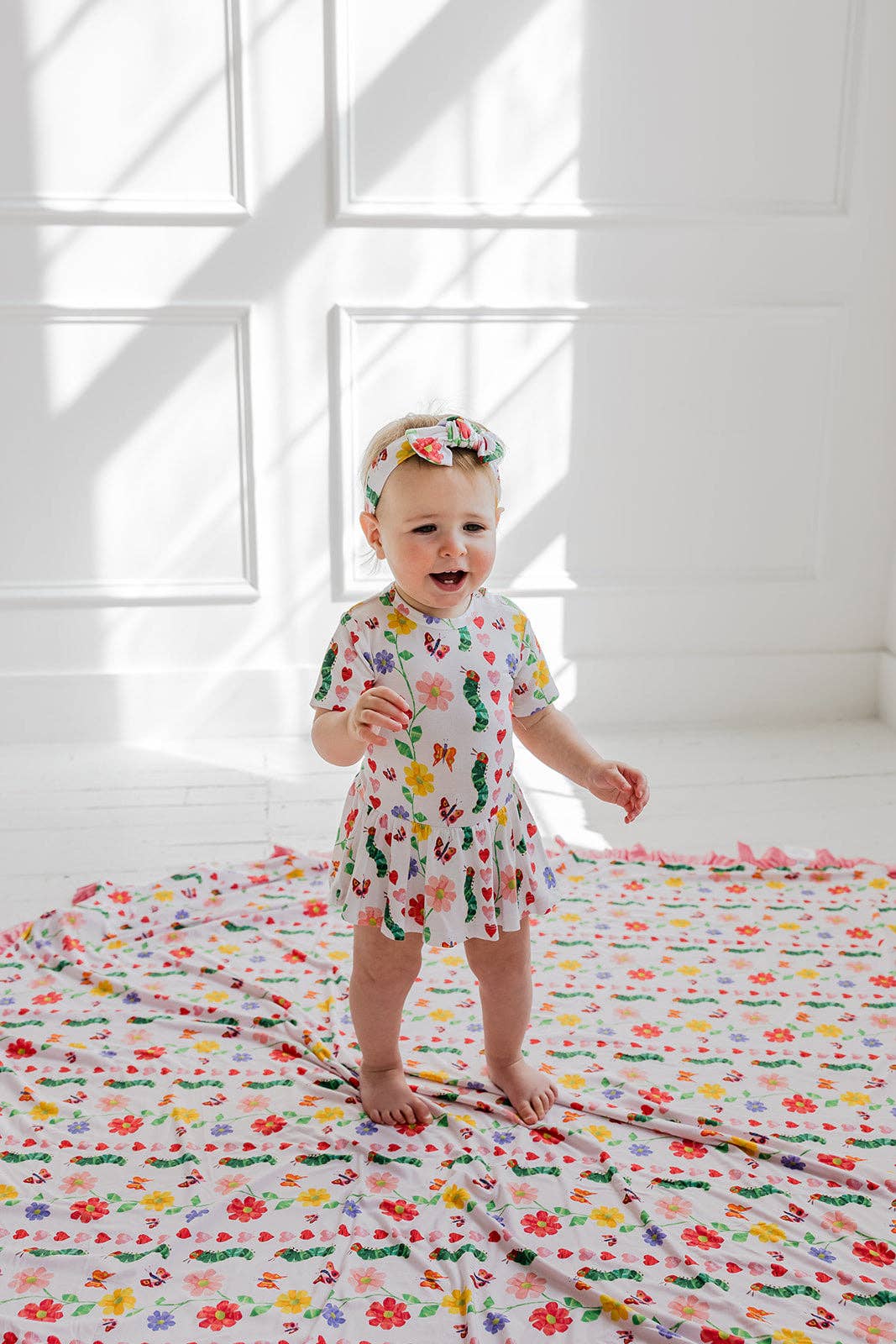 LOVEBUG BLOOMS DREAM BODYSUIT DRESS: 2T