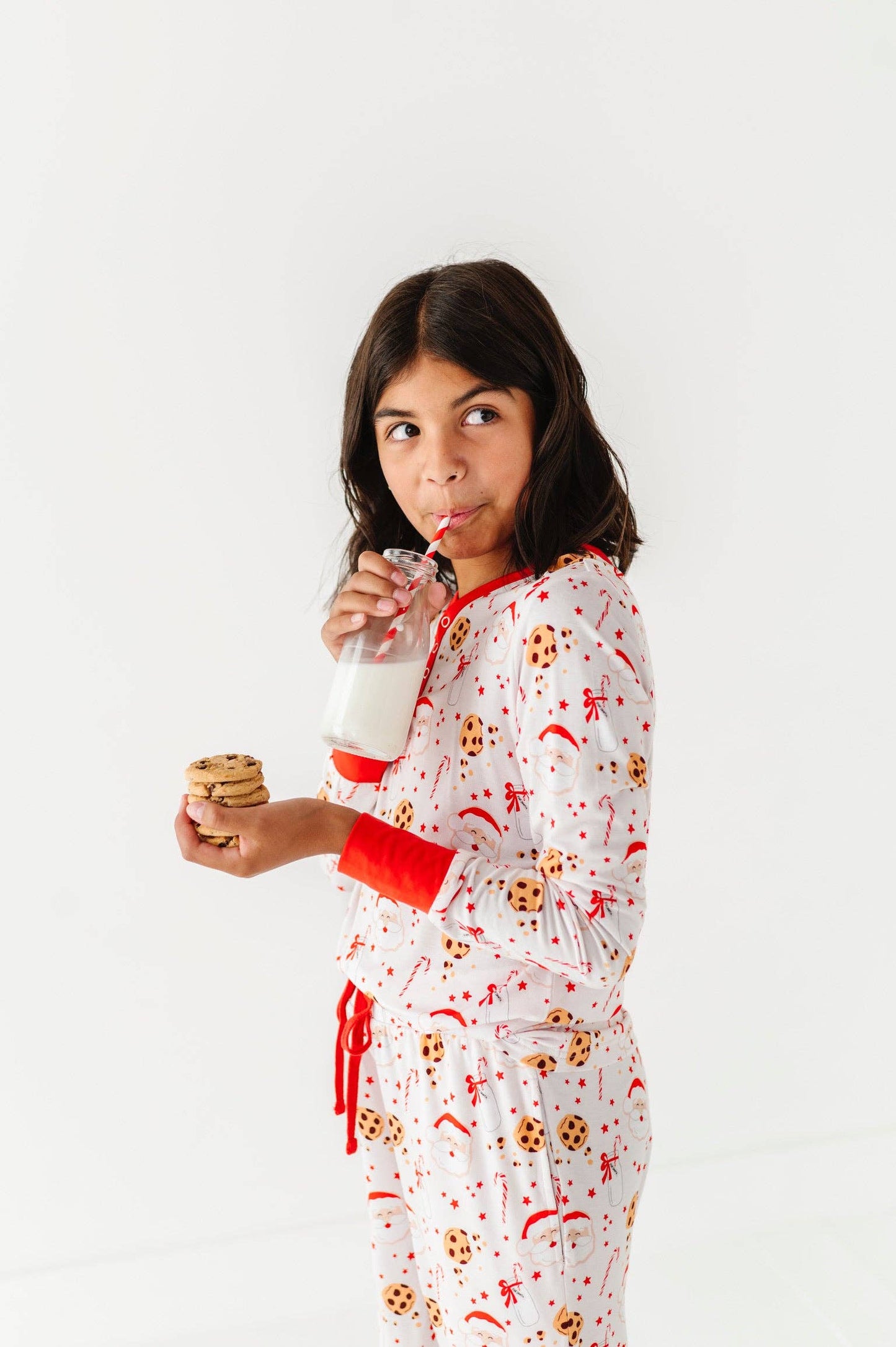 Cookies for Claus Bigger Girl Pajama Set: 10-12