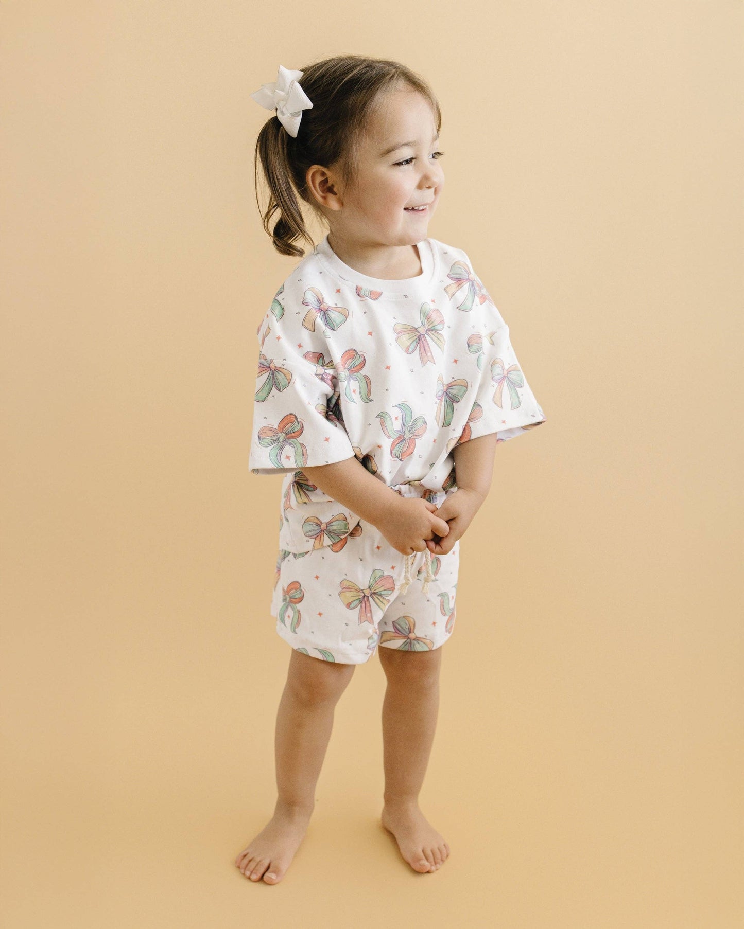 Baby & Kids Shorts Set | Happy Bows: 2T