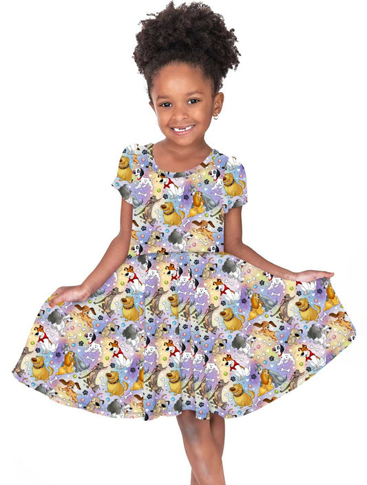 Bamboo Twirl Dress- DAZZLING DUOS DOG TALES