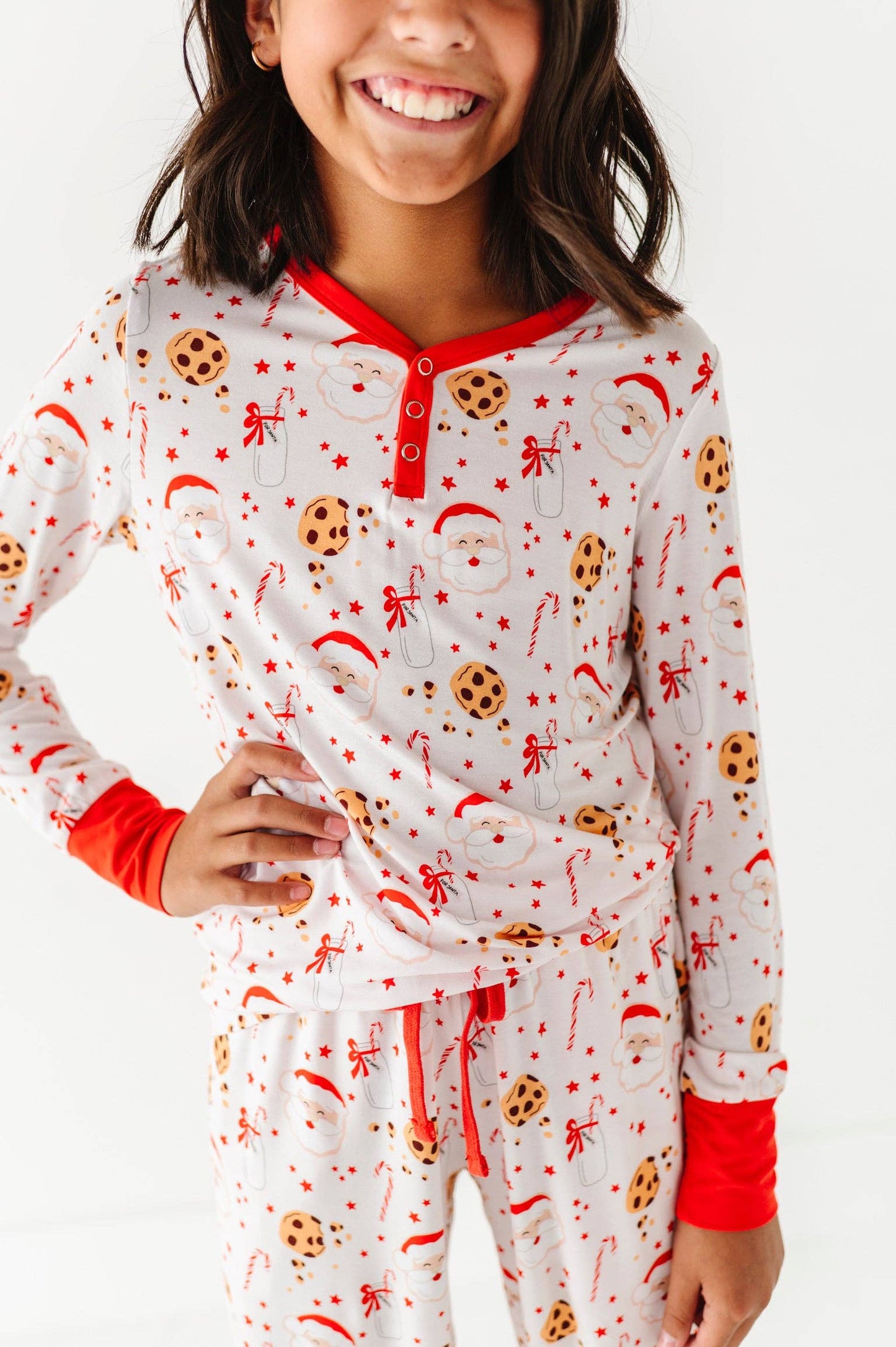 Cookies for Claus Bigger Girl Pajama Set: 10-12