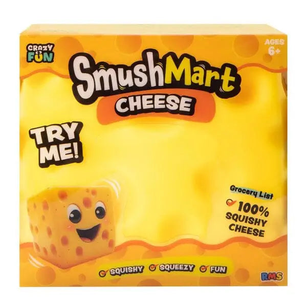 Crazy Fun RMS SmushMart Cheese Squish Toy *Authentic*