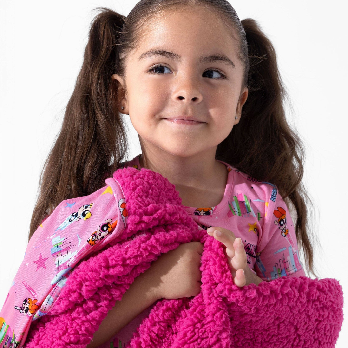 Powerpuff Girls Saving Bedtime Bamboo Sherpa Blanket: 45 x 60 in