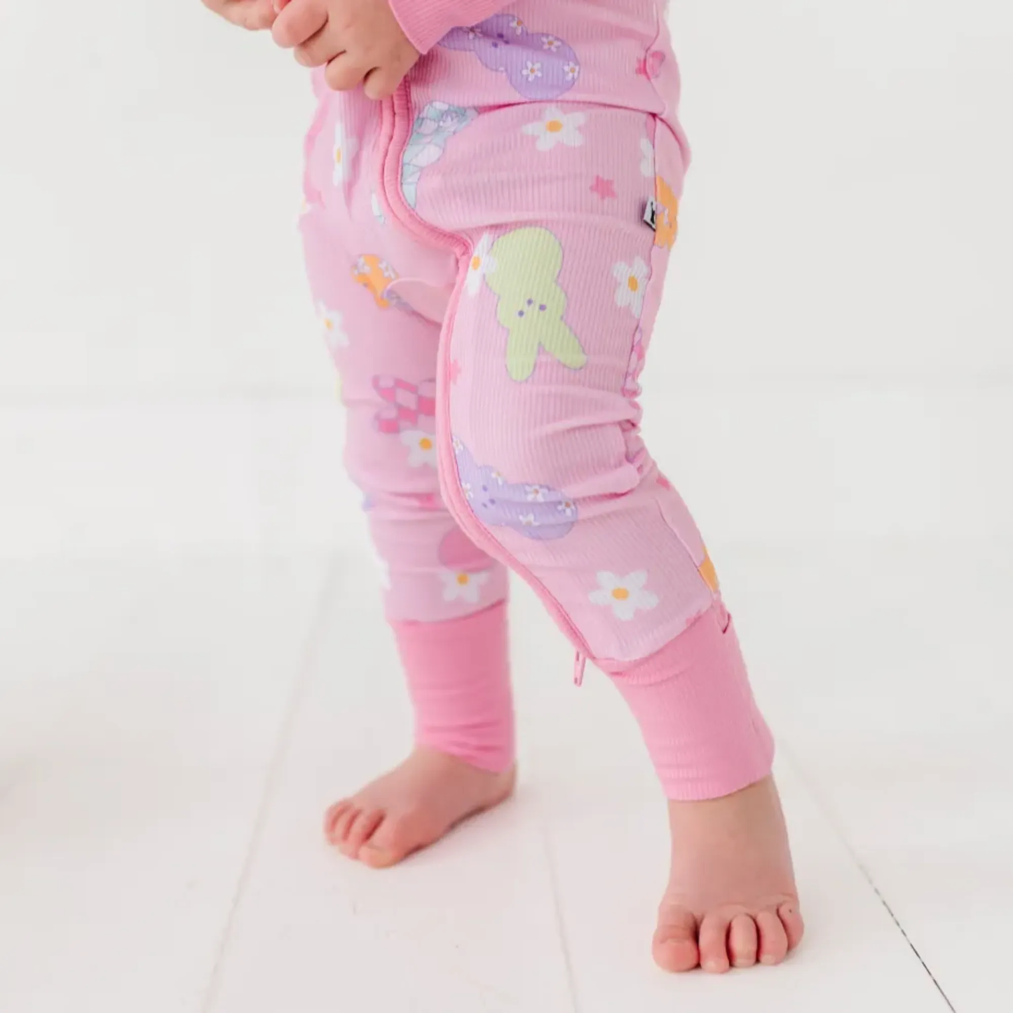 For Peeps Sake Convertible Footie- Ribbed: 18-24 Months