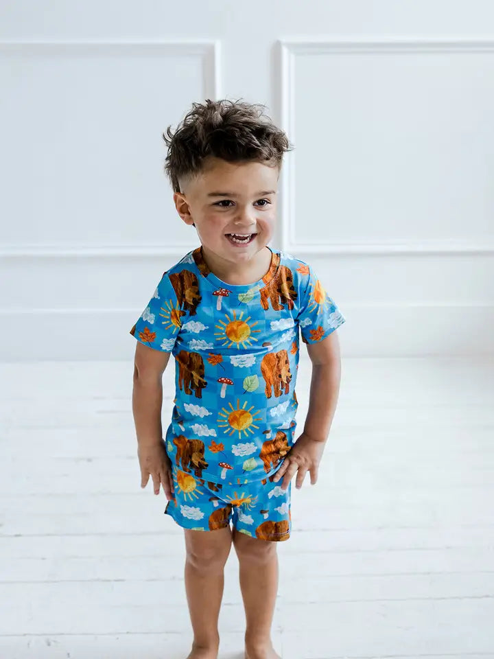 2pc Dream Short Set- ERIC CARLE BEAR-Y BLUE SKIES