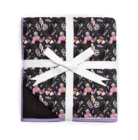 2 Layer Bamboo Blanket- LARGE DOUBLE QUILTED 60X80 -BOO BASH EVIL MAGIC