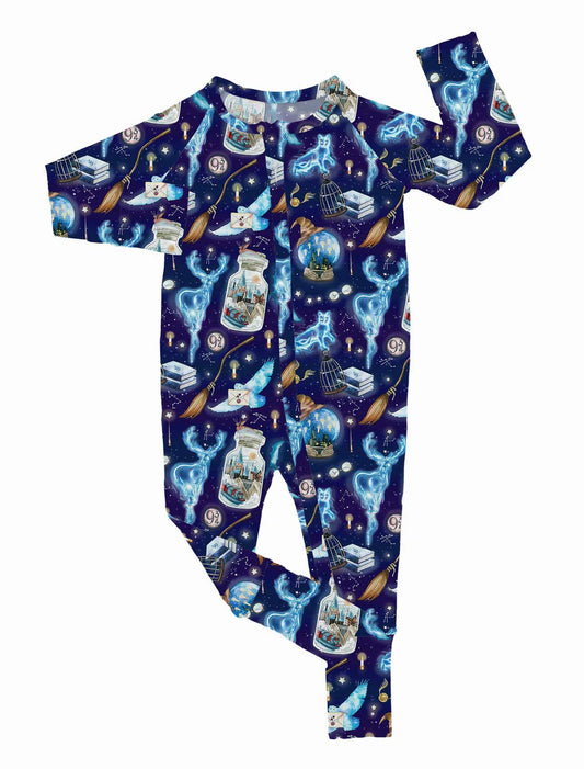 Bamboo (Connor) Zippy Romper- WHIMSICAL & WILD EXPECTO