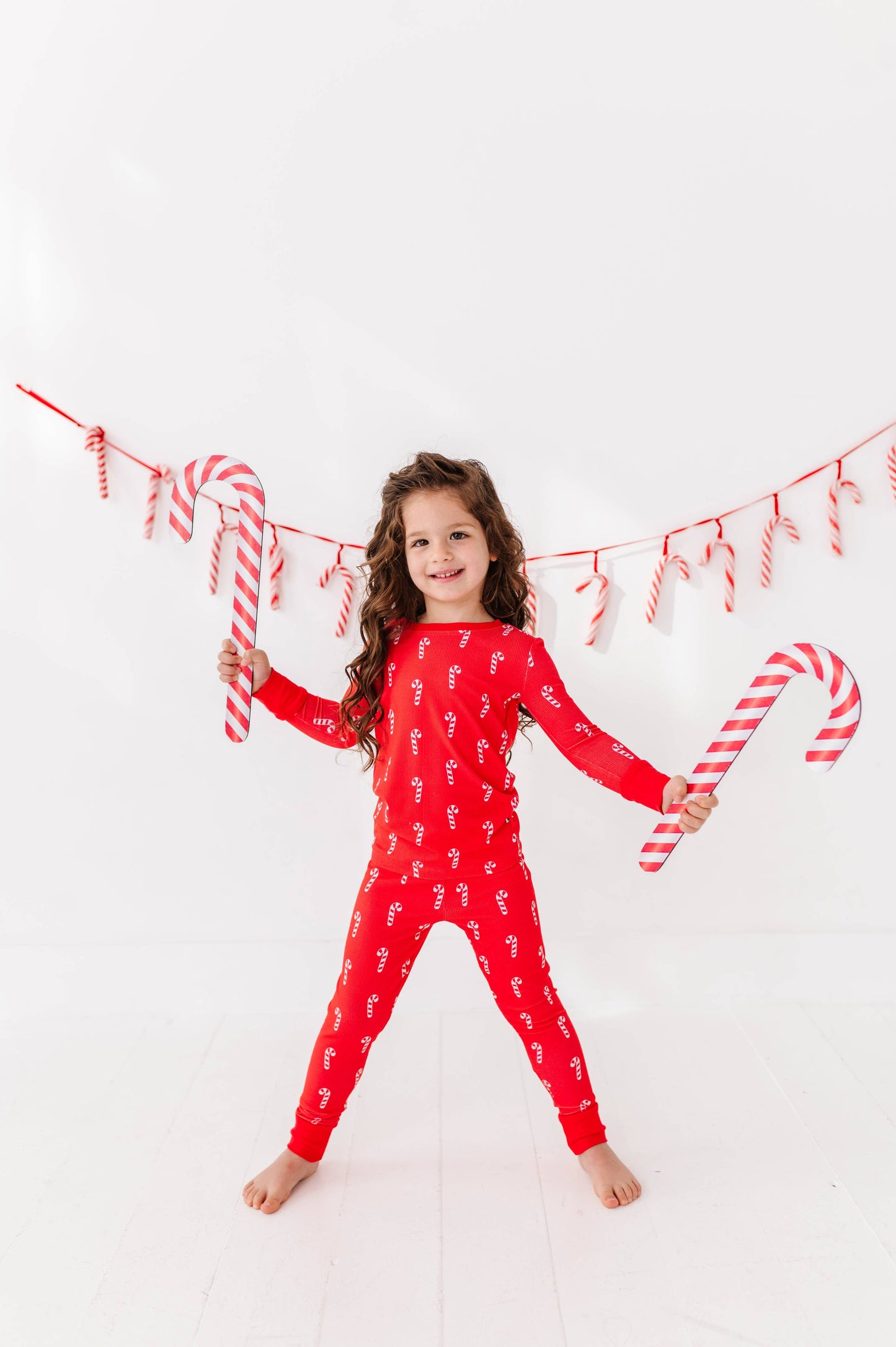 Sweet & Stripey Ribbed Kids Pajamas