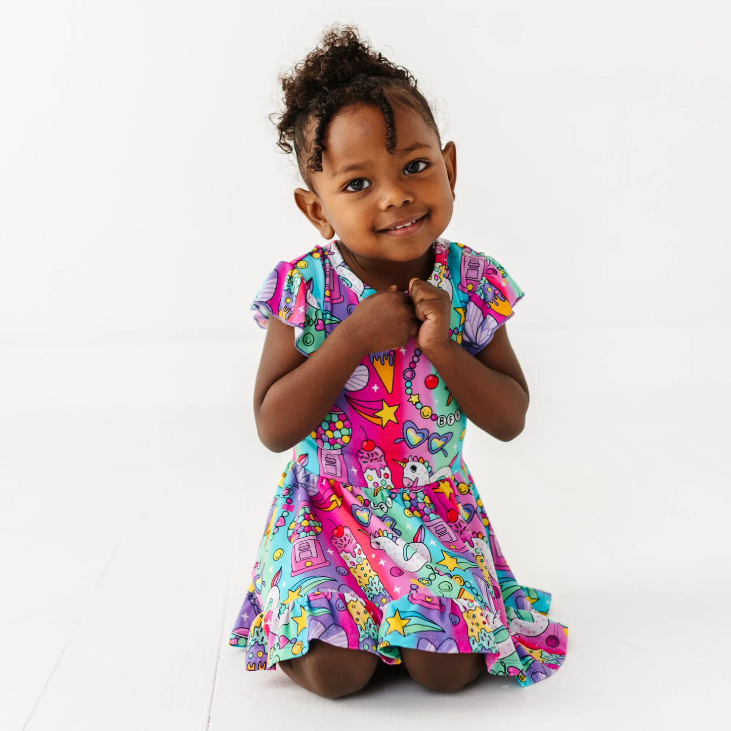 Rocket Lion Twirl Dress: 2T