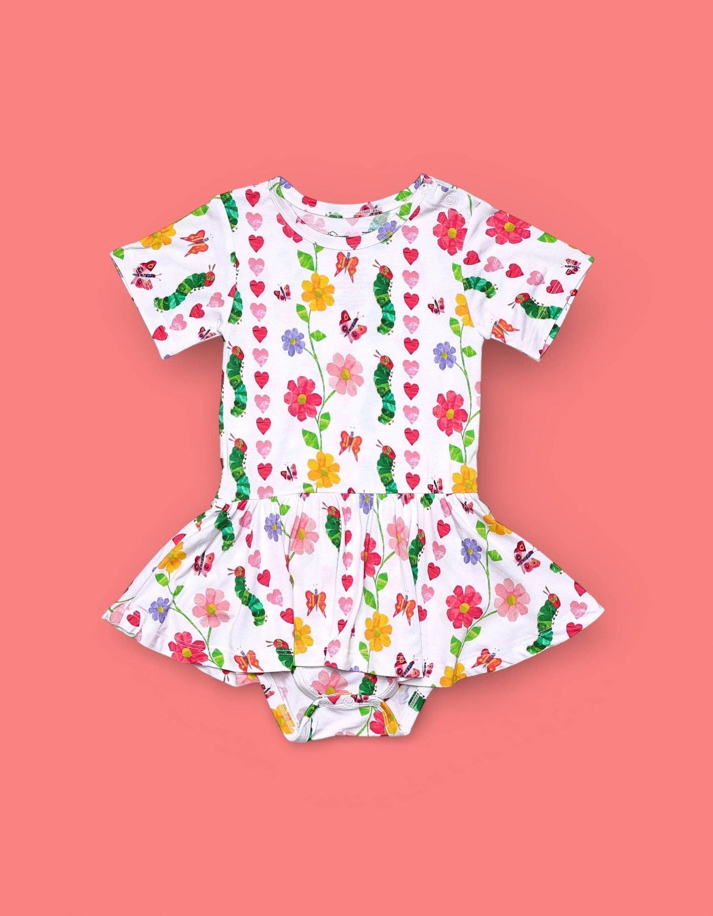 LOVEBUG BLOOMS DREAM BODYSUIT DRESS: 2T