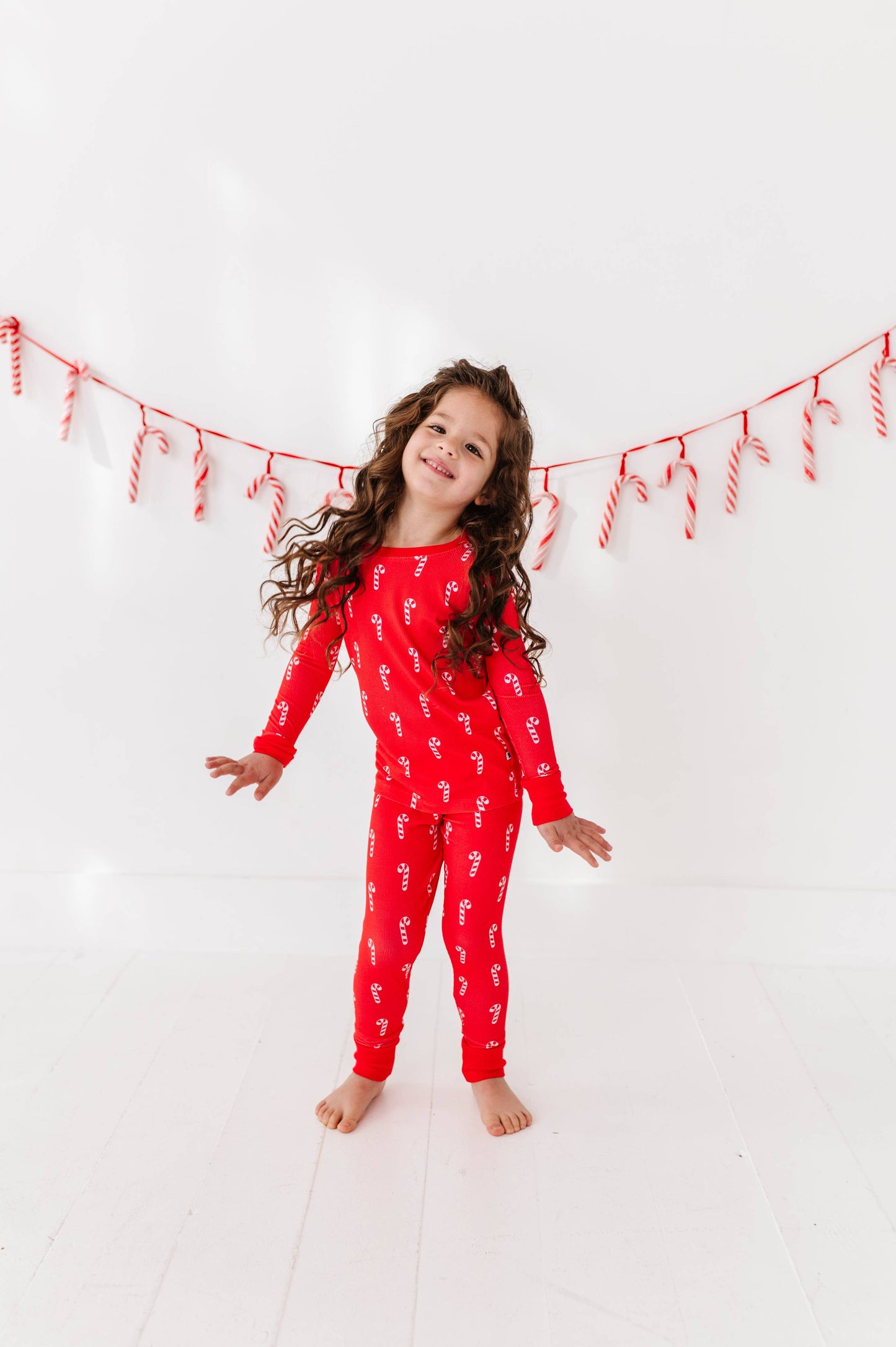 Sweet & Stripey Ribbed Kids Pajamas