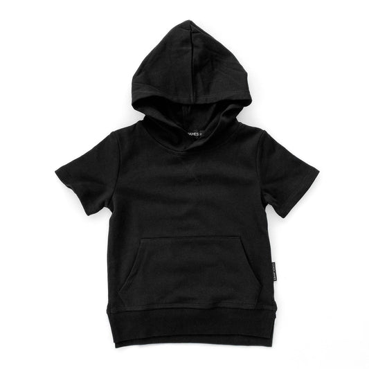 HOODED SWEATSHIRT - BLACK: 6/12M