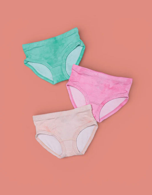 Girl's Dream Bamboo Underwear 3 Pack- ORANGE CREAMSICLE