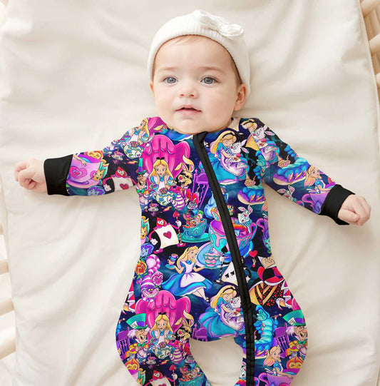 Bamboo (Connor) Zippy Romper- DAZZLING DUOS WONDERLAND