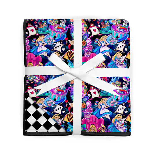 3 Layer Bamboo Blanket- DOUBLE QUILTED 60X80 - DAZZLING DUOS WONDERLAND