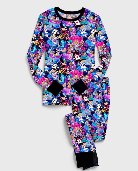 Bamboo (Willow) Long Sleeve Lounge Set- DAZZLING DUOS WONDERLAND