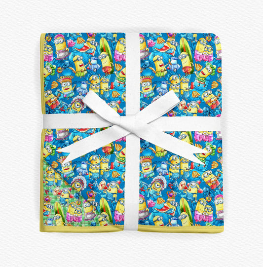 2 Layer Bamboo Blanket- LARGE DOUBLE QUILTED 60X80 -MAGIC MOMENTS DESPICABLE